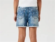 Name It shorts medium blå denim med hjerter